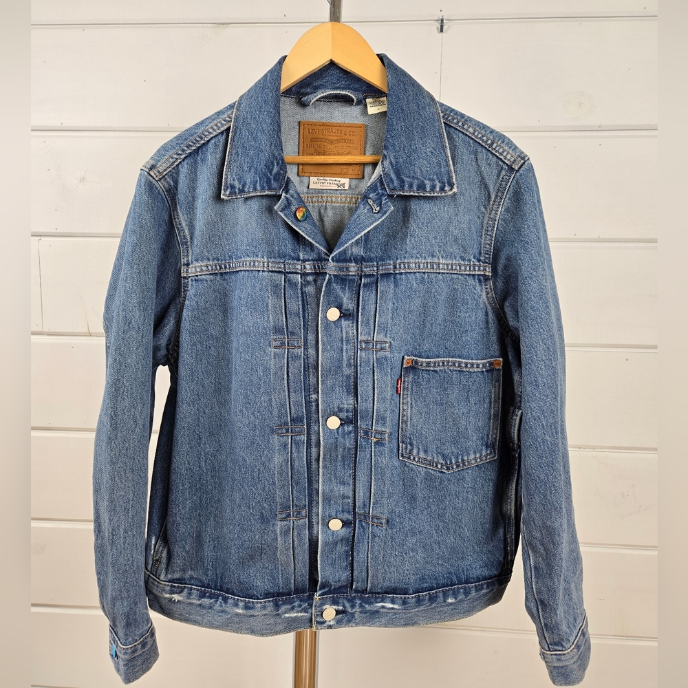 LEVI’S PRIDE Type 1 Denim Trucker Jacket Size Big E